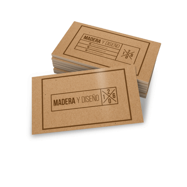 Tarjetas Kraft