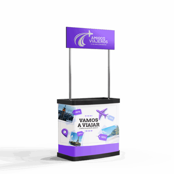 Mostrador Publicitario con Cabecera