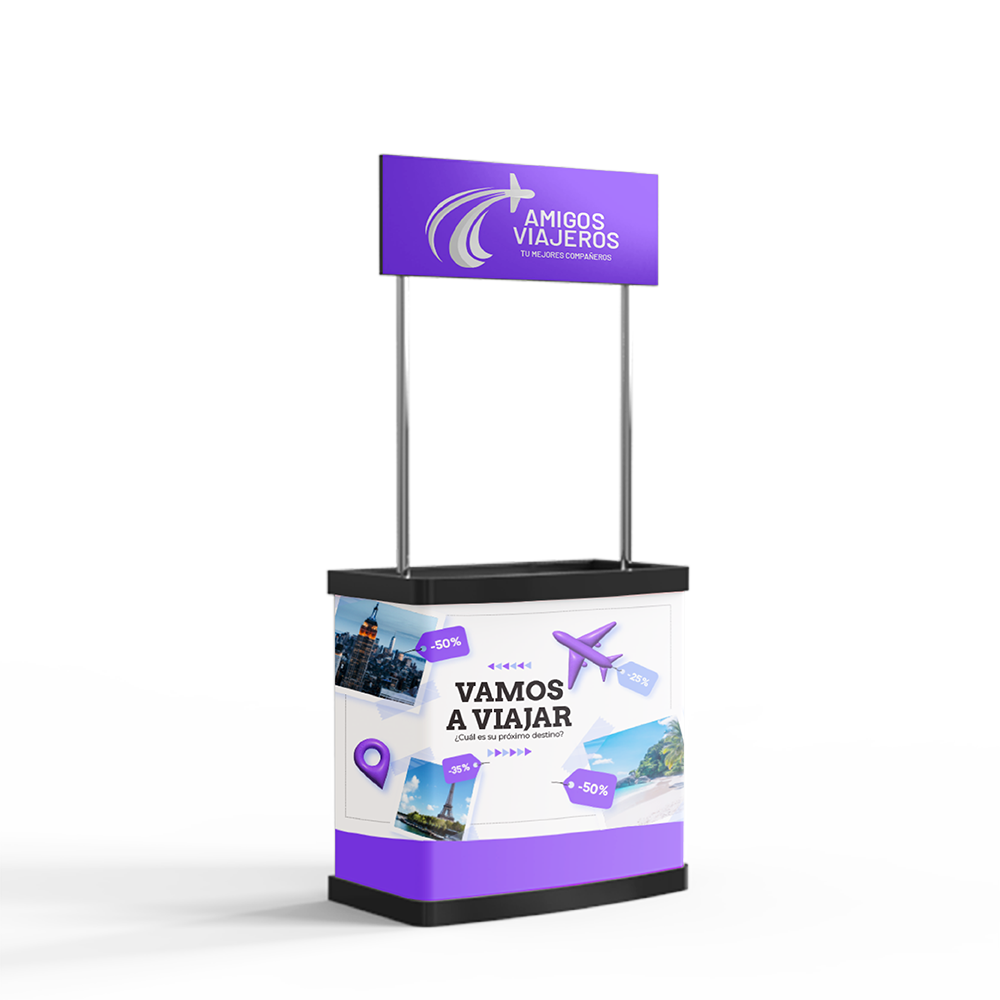 Mostrador Publicitario con Cabecera